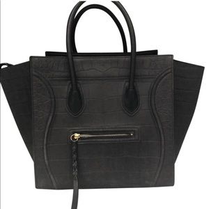 Celine Croc Phantom Tote